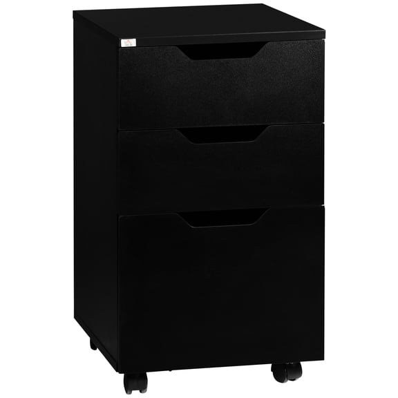 3 Drawer Rolling Printer Stand | Store Stationery Quietly | Ball - bearing Slides for Smoothness | Fits Well Under Desk