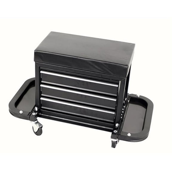 3-Drawer Rolling Tool Chest Seat