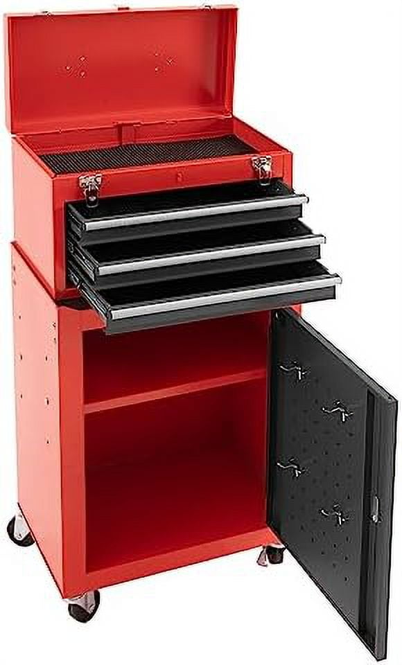 3Drawer Rolling Tool Chest with Wheels, Tool Chest with Large Storage