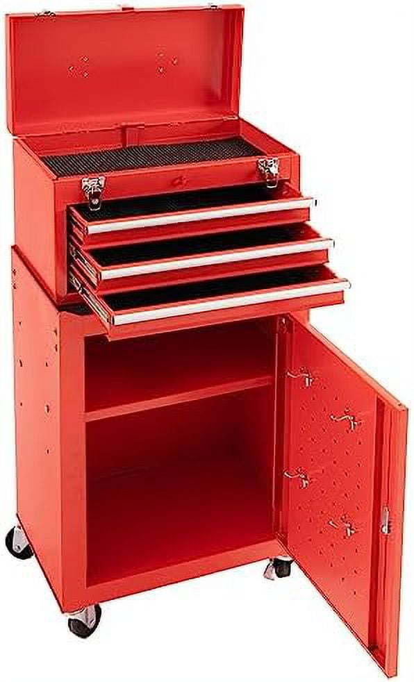 3Drawer Rolling Tool Chest with Wheels, Tool Chest with Large Storage