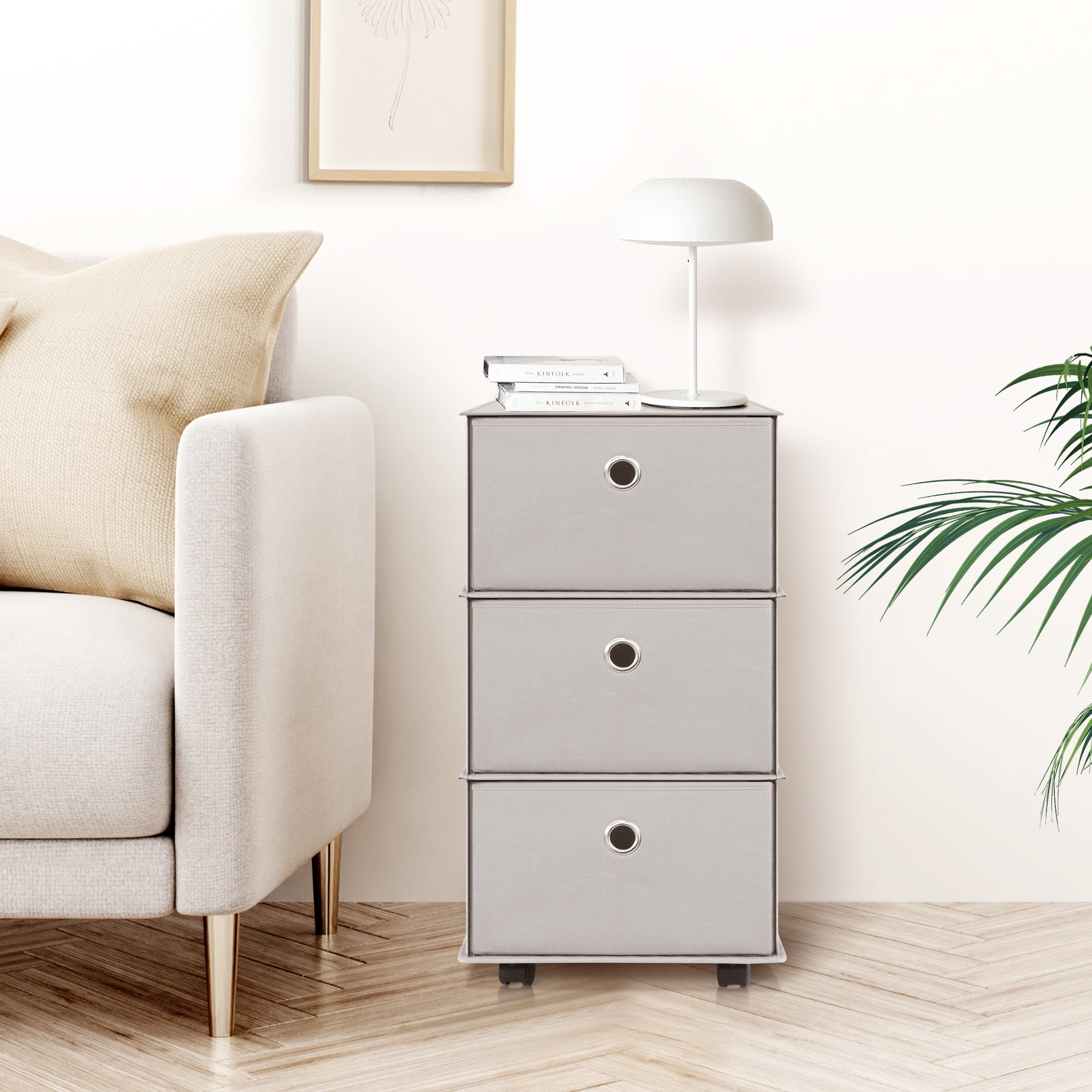 3 Drawer Storage with Wheels, Foldable Light Weight and Easy to