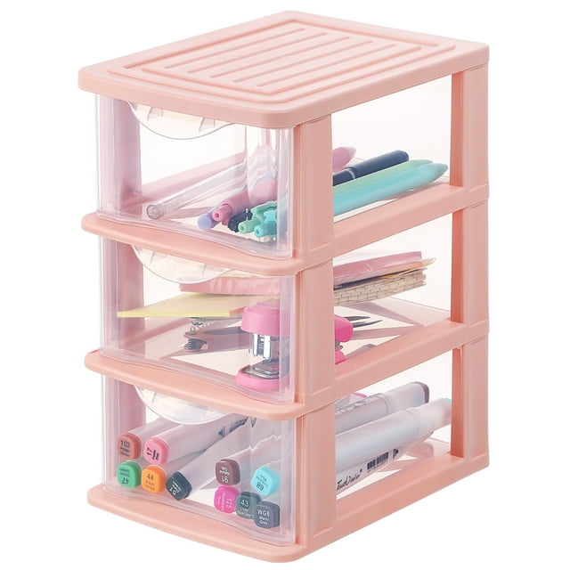 3 Drawer Tower Organizer Storage Office Box,