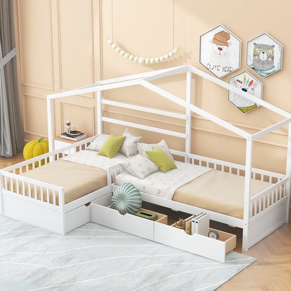 3 Drawer Twin Platform Bed, White - Comfortable & Fascinating Bed In Space Efficient Bedroom Choice