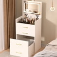 thumbnail image 1 of 3 Drawers Makeup Vanity, Flip-top Jewelry Organizer | Bedroom Decor, Ample Storage, 1 of 5
