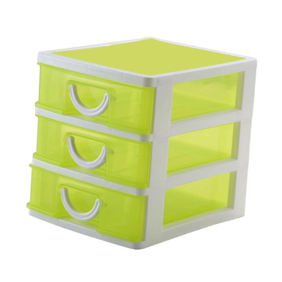 3 Drawers Storage Organizer Desk Organizer with 3 Drawers Space Saving Home Room yellow
