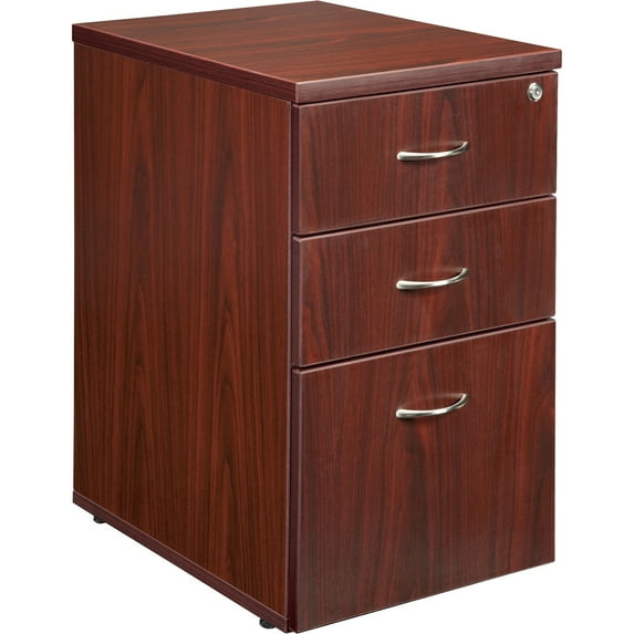 3 Drawers Vertical Wood Composite Lockable Filing Cabinet,