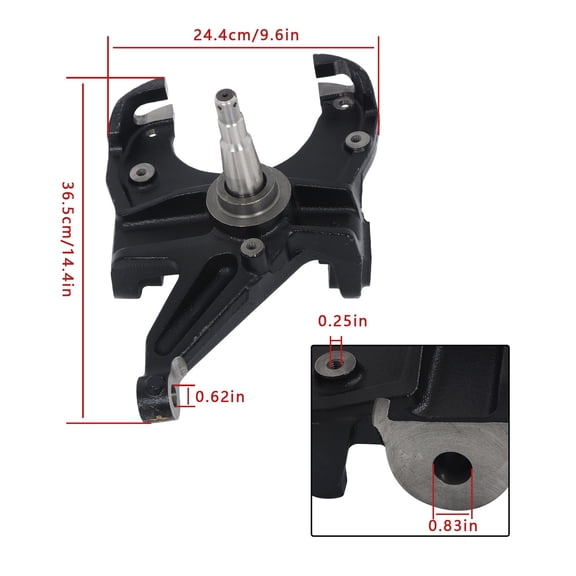 3" Drop Lowering Spindles Kit W/ 1" Thick Rotor For Chevy C10 1975 1976-1987