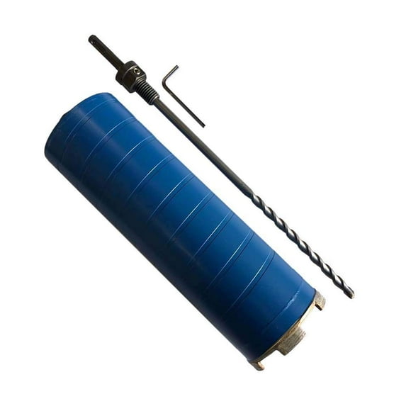 EDiamondTools 3" Diamond Core Drill Bit for Brick, Block w SDS Plus Pilot Bit Adapter