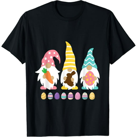 3 Easter Gnomes Pastel Spring Bunny T-Shirt