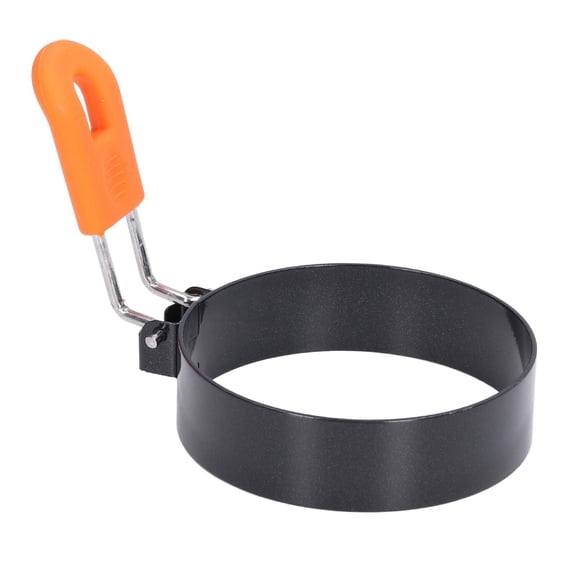 3" Egg Rings with Silicone Handle, Clearance, Large Ring for Frying Eggs, Round Mold for English Muffins - Griddle Cooking Shaper for Indoor Camping Breakfast Sandwiches(A)