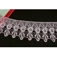 thumbnail image 1 of 3" Embroidered Venice Lace Trim Guipure By Yard White Blue Gray Pink Lilac Ivory, 1 of 3