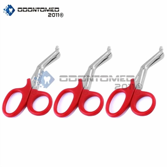 3 Emt Utility Scissors Shears 5.5 Red Colored