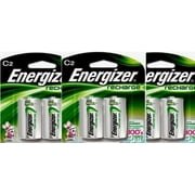 3 - Energizer Rechargeable C Nimh Batteries 2 Pack