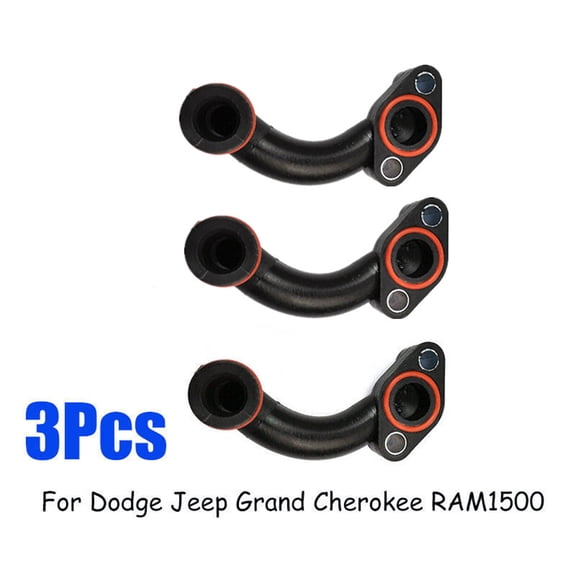 3× Engine Coolant Bypass Pipe For 14-19 Ram 1500 Jeep Grand Cherokee 68211200AC
