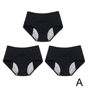 CRAZYVIEW 3*Everdries Leakproof Underwear Women Incontinence LeakProof High Waist Panties( T4B9