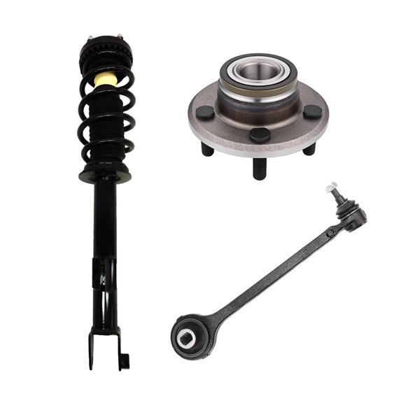 3 FL Lower Control Arm-Wheel Hub-Quick Strut For 2009 2010 Dodge Challenger SRT8