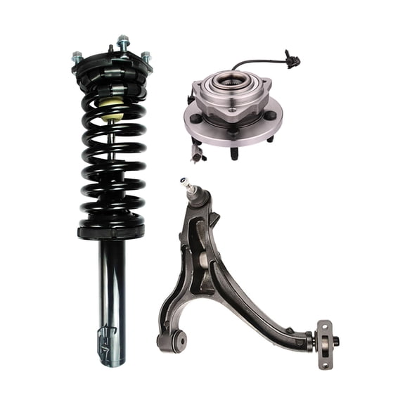 3 FL Lower Control Arm-Wheel Hub-Quick Strut To 2005-2010 Jeep Grand Cherokee V8