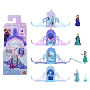 Disney Frozen Castle Pop-Up Playset w/ 4 Surprises Including Anna or Elsa Doll (Character May Vary)