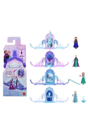 Disney Frozen Castle Pop-Up Playset w/ 4 Surprises Including Anna or Elsa Doll (Character May Vary)