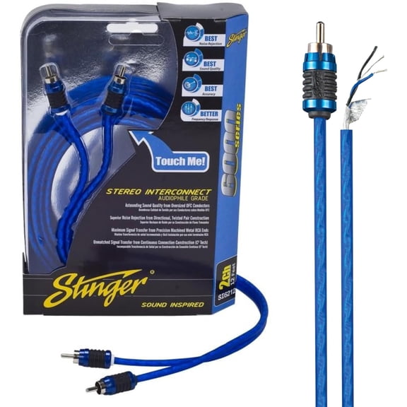 3 FT 6000 Series Audiophile Grade RCA Interconnect Cable, Subwoofer Cable (, 3 feet)