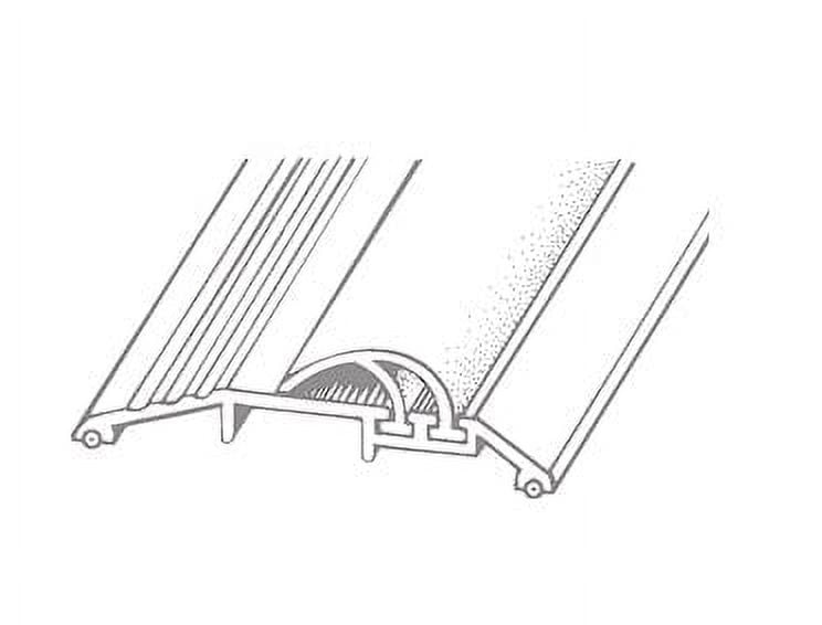 3 FT Heavy Duty Vinvl Seal Threshold for Gaps 3/4" to 1" Between Floor ...