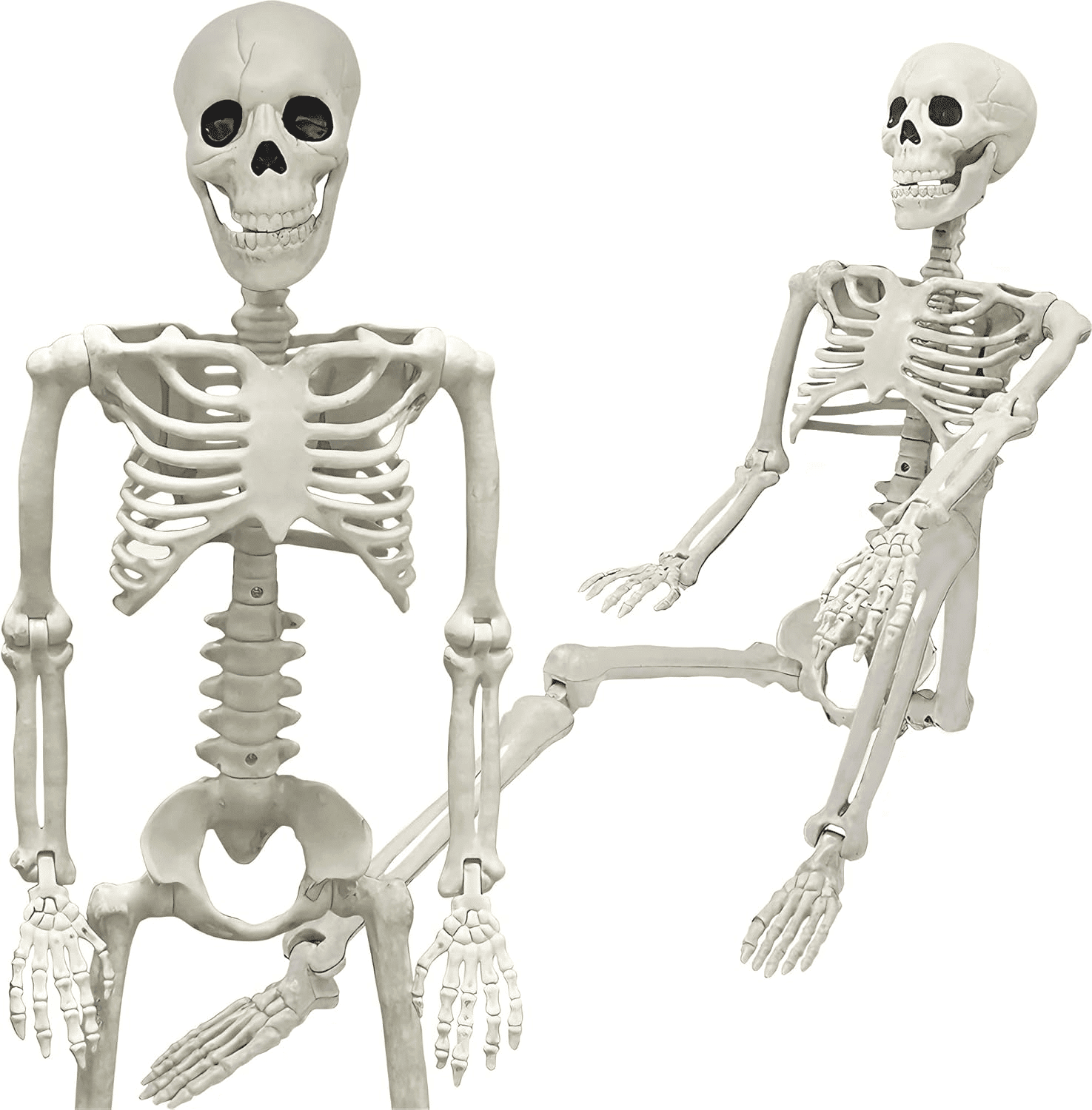 3 FT Posable Skeleton Decoration with Movable Joints for Halloween Party