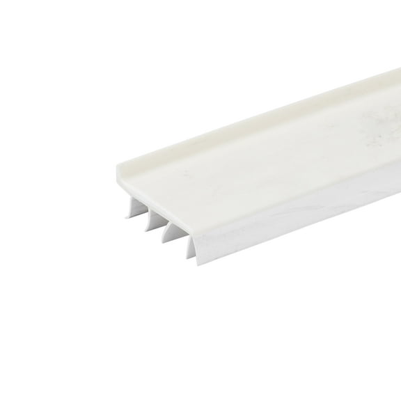 3 FT - White Vinyl Door Bottom Weatherstrip for 1 3/4" - 2" Thick Doors.