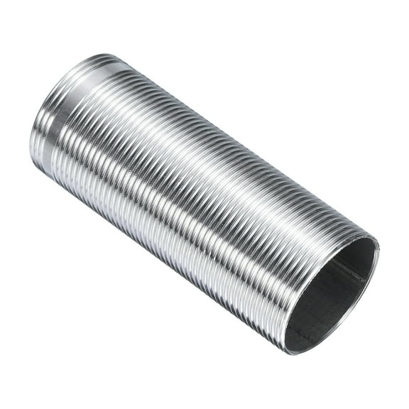 3" Faucet Mount Extension Shank Stainless Steel Threaded Pipe Lengthen Mounting Shank Silvery 1PCS