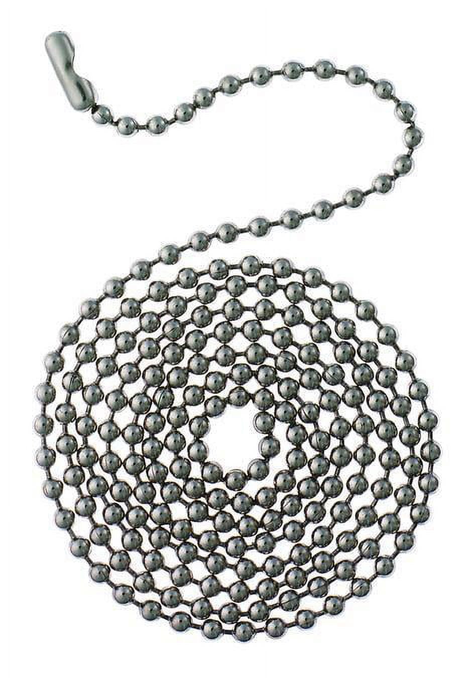 3 Feet Chrome Beaded Chain for Ceiling Fans and Lighting