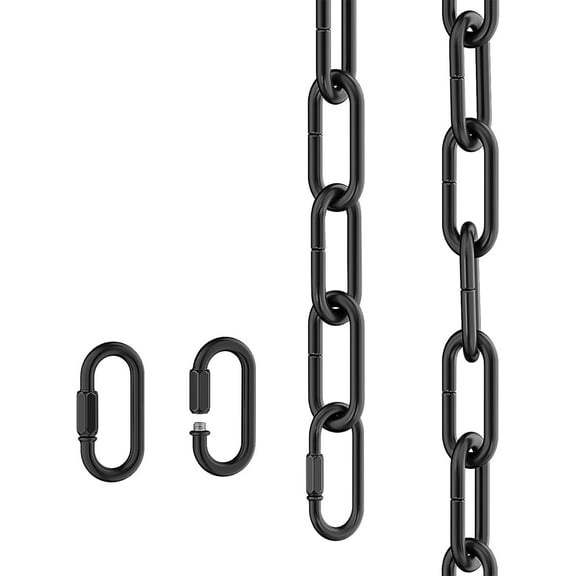 3 Feet Industrial Light Fixture Chain Plant Hanging Chain with Detachable Link, Maximum Load is 50 Pounds