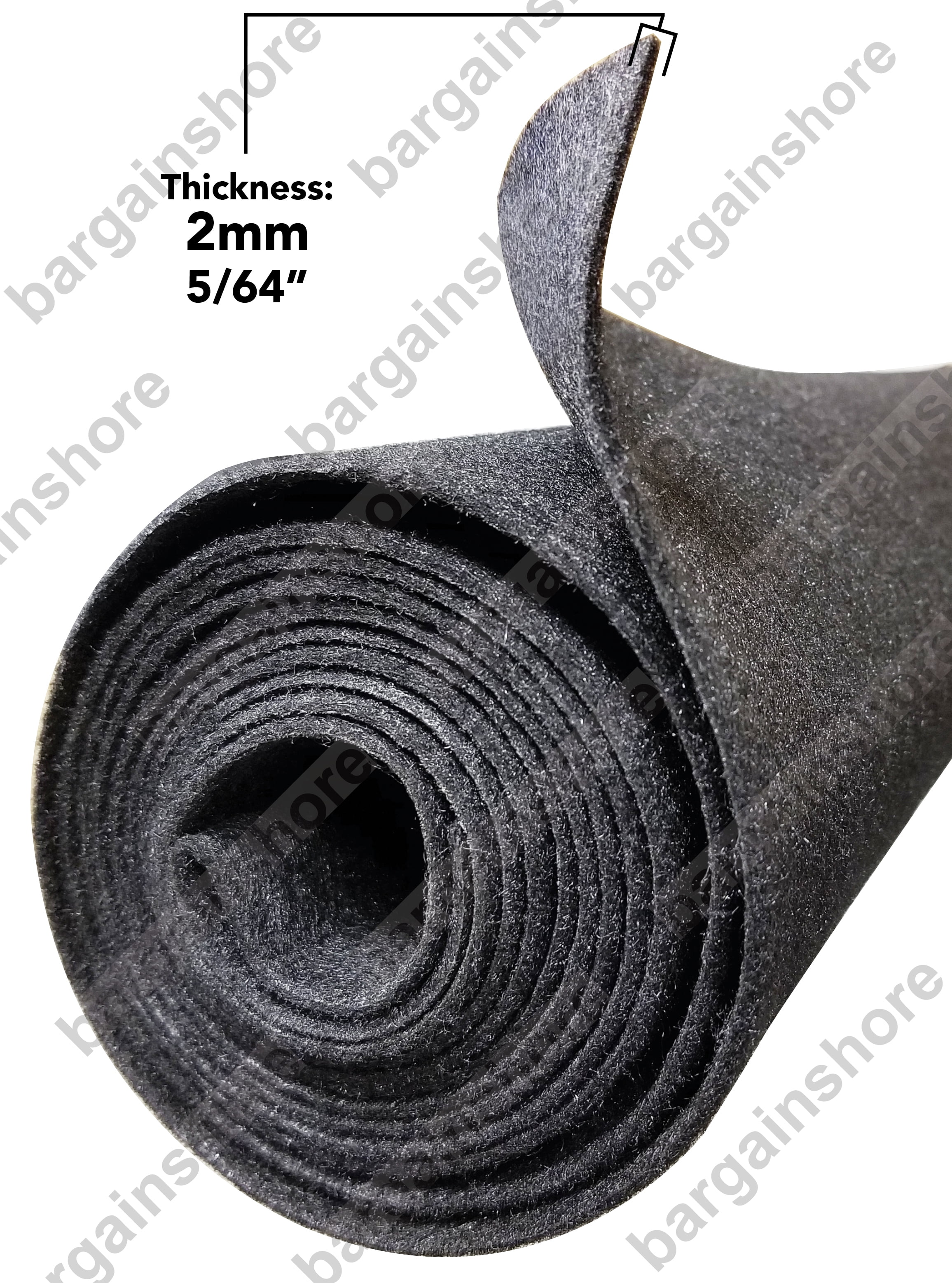 3 Feet Long By 4 Wide Polymat Charcoal Dark Grey Nonwoven Felt Fabric Carpet Multipurpose Backed For Cabinets Shelves Safe Drawers Walls Displayore Com