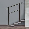 thumbnail image 1 of 3 Feet Metal Handrails for Outdoor Steps,Carbon Steel Hand Rail Stair Railing Set with Installation Kit, 1 of 27