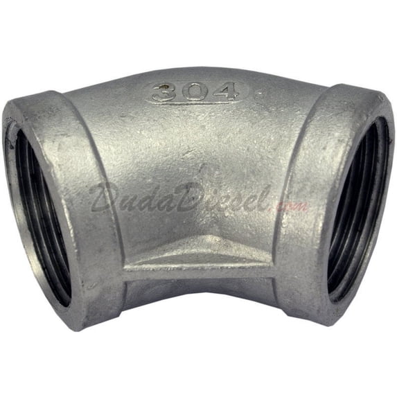 3" Female Ports Stainless Steel Pipe Fitting Elbow, 5 Pack