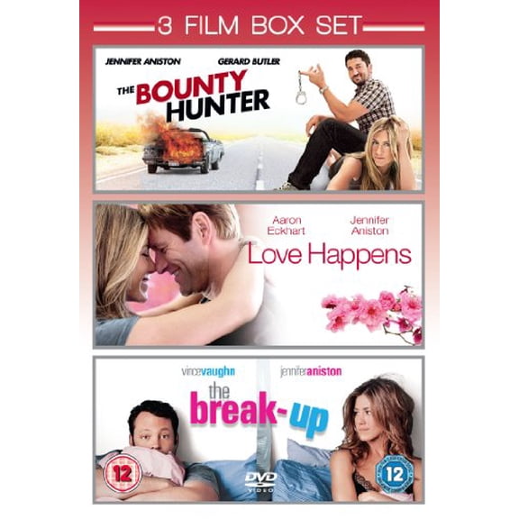 3 Film Box Set: The Break-Up/Bounty Hunter/Love Happens (DVD) Jennifer Aniston Gerard Butler
