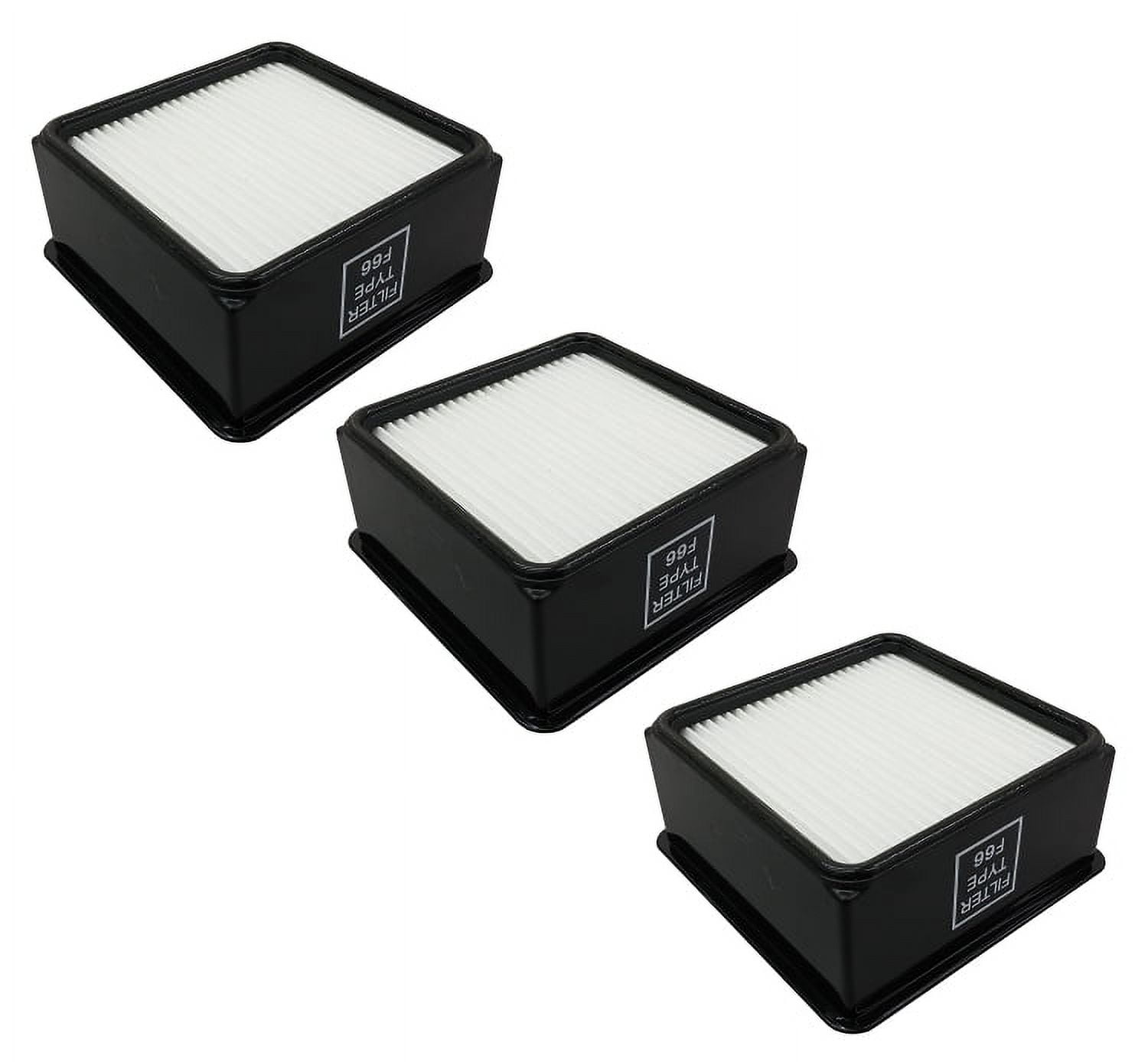 3 Filters for Dirt Devil F66 HEPA Foam UD70100 Featherlite