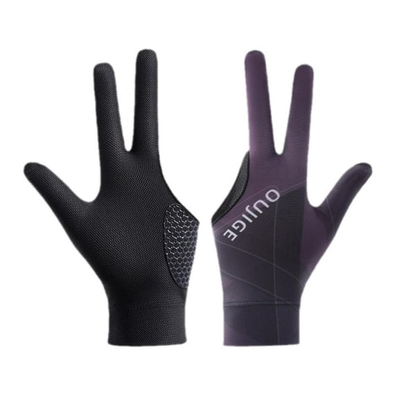 3 Finger Billiard Gloves Antiskid Soft Snooker Gloves Breathable M4A4