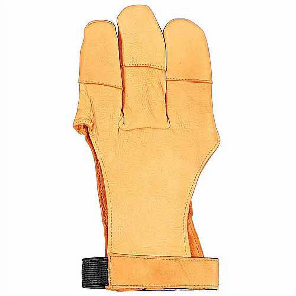 3Finger Traditional Archery Glove, Damascus Style, Tan by Allen