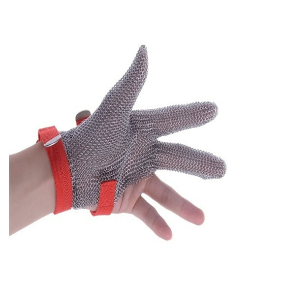 3 Fingers Anti Cut Metal Work Glove Protection Glove Needle Proof Sewing Protect ,Superior Abrasion