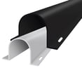 thumbnail image 1 of 3" Flanged U Channel Wire Guard Surface Cable Raceways - 60" Stick Length - 1 Stick - Black, 1 of 1