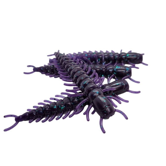 Floofy Newfie Tackle 3" Plastic Floating Hellgrammite Soft Baits Fishing Lures for Bass, 10 Count