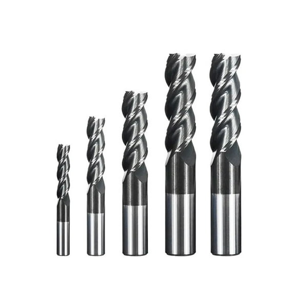 3 Flute End Milling Bit 1-12mm Milling Cutter CNC Machine Router Bit Carbide End Mill Fit For Metal Aluminum Cutting Milling Tool