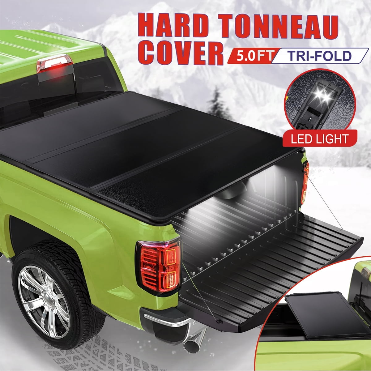 Soft Tri-fold 2017-2024 Nissan Titan with Utili-Track System, Fleetside 5.5 ft B