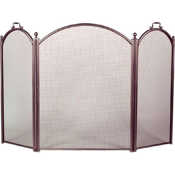 3 Fold Arched Screen, Bronze