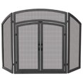 thumbnail image 1 of 3 Fold Black Wrought Iron Arch Top w - Doors, 1 of 1