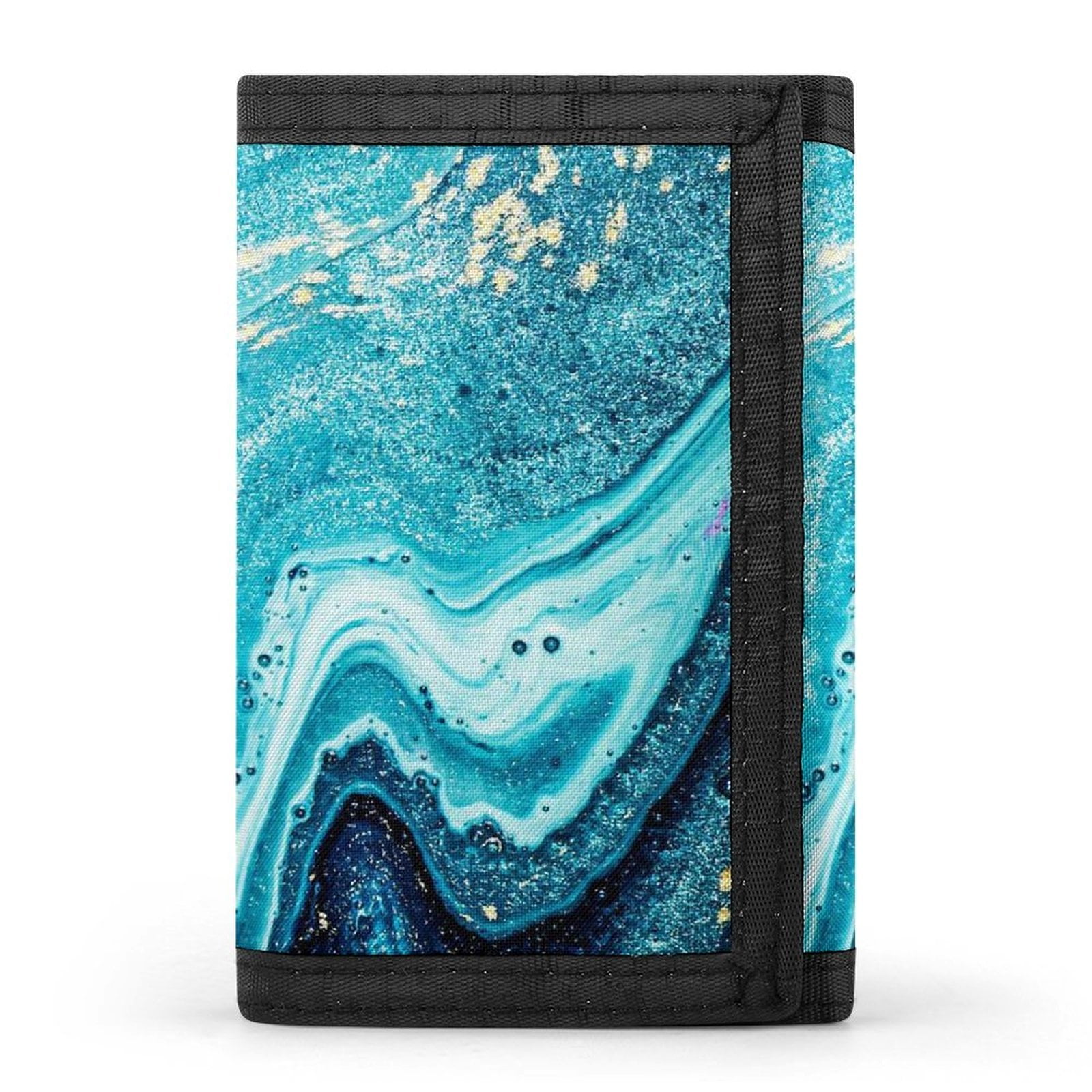 3 Fold Wallet 3.3×5in Zipper Design Easy To Carry For Work Travel Daily ...