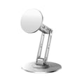 thumbnail image 1 of 3-Foldable Metal Magnetic Rotatable Phone Stand for Desk Live Streaming TV Watching Multi-Functional Holder, 1 of 5