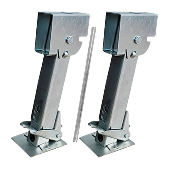 3. Foldable Motorhome Leg, Heavy-Duty Adjustable 12-18" Stabilizer for Trailers, Galvanized Steel Construction