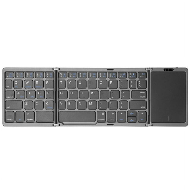 3Folding Keyboard Mini Wireless Keyboard Foldable Dual Bluetooth