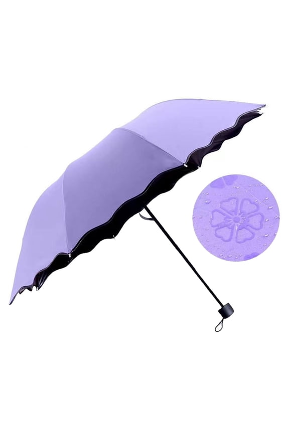 3 Folding Umbrella Manual Large Sunscreen Sunshade Umbrella Sun and Rain Flowering in Water Umbrellas for Travel Busines