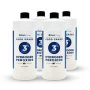 3% Food Grade Hydrogen Peroxide 32 oz 4 Pack - PureChemPros